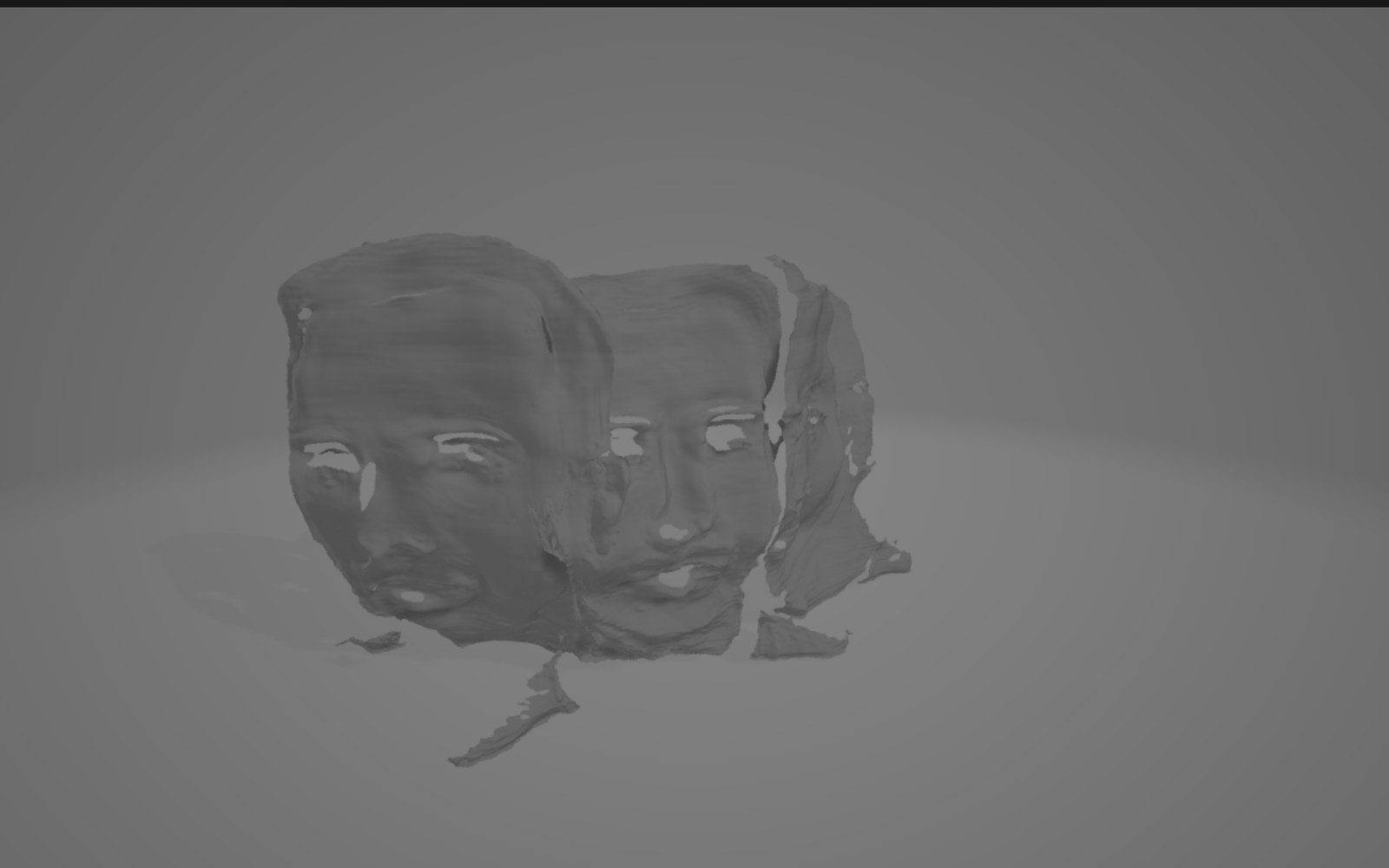 Облако точек лица для 3D-голограммы
